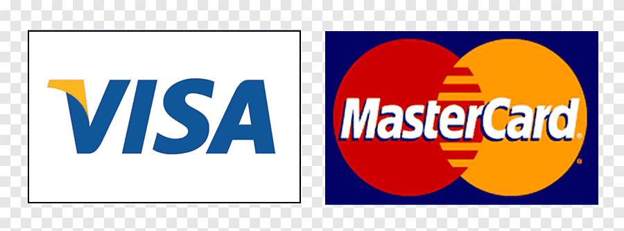 wij accepteren Visa en MasterCard